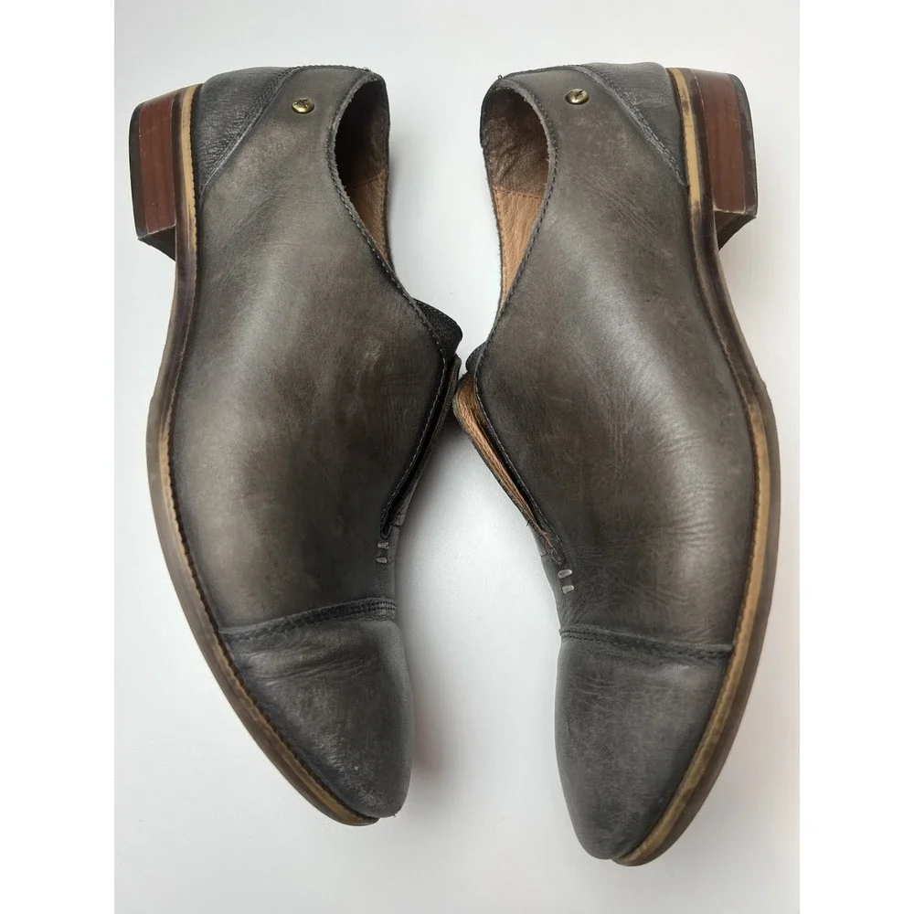Pikolinos Santorini Leather Women's Shoes SZ 41  (10-10.5) Loafer Grey  Oxford